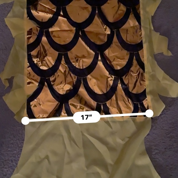 Colorful Yellow Dragon Head 🐲 Halloween Costume with Fringe - Picture 12 of 15